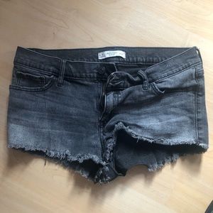 Black Jean Shorts